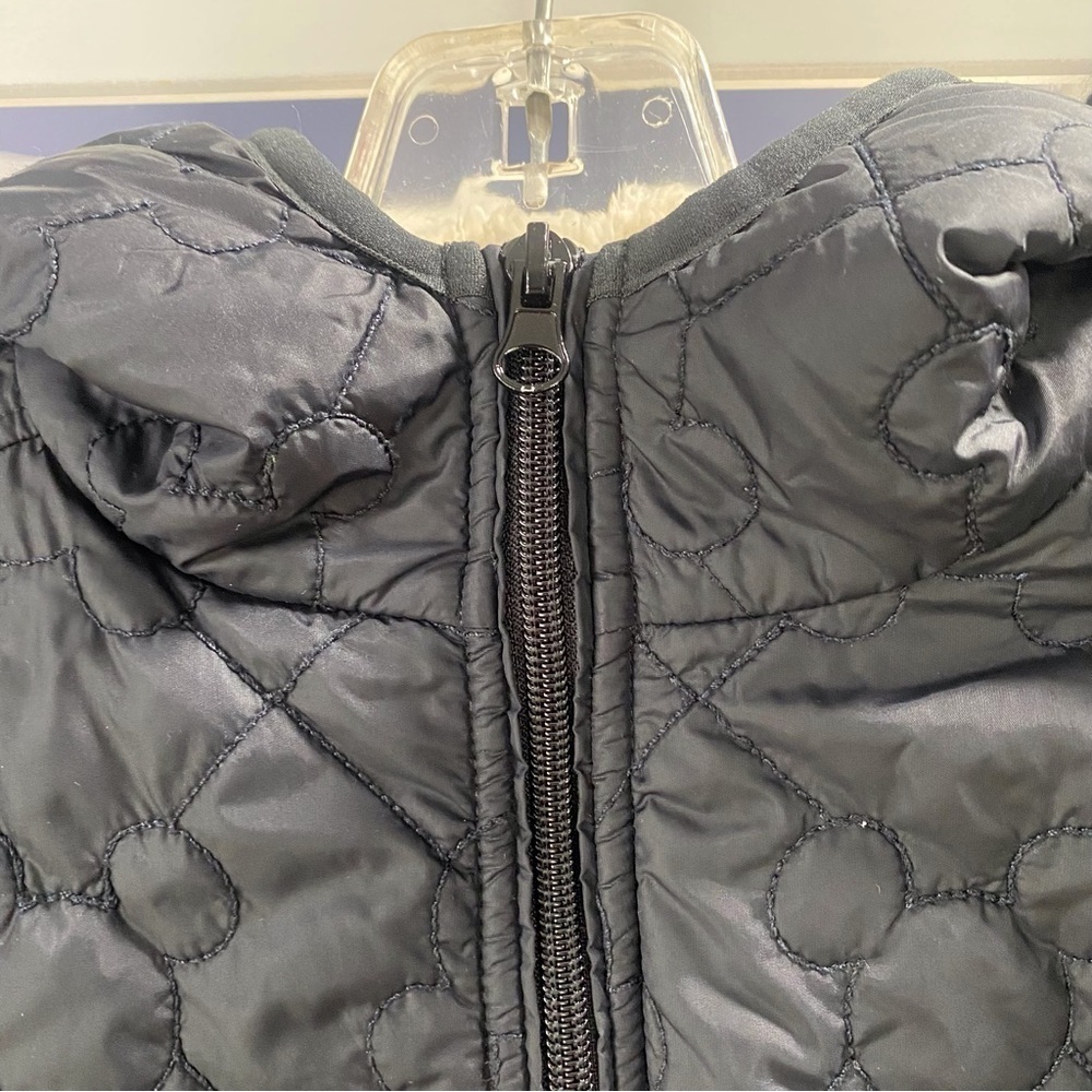 Puffer Disney Quilted Mickey Mouse Sherpa Lined Jacket XS Black - Picture 4 of 9